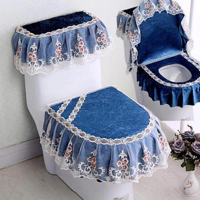 3 stuks/set toiletbrilhoes toilet watertankhoes nearestool stofhoezen toiletbrilkussen afneembare toilethoes doek
