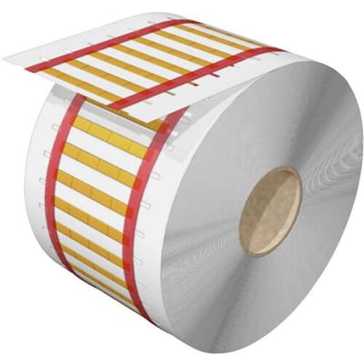 Weidmüller 2526240000 HS-HF 1.2-2.4/12 MM Y Krimpkousmarkering Montagemethode: Schuiven Markeringsvlak: 5 x 12.70 mm Geel Aantal markeringen: 4000...
