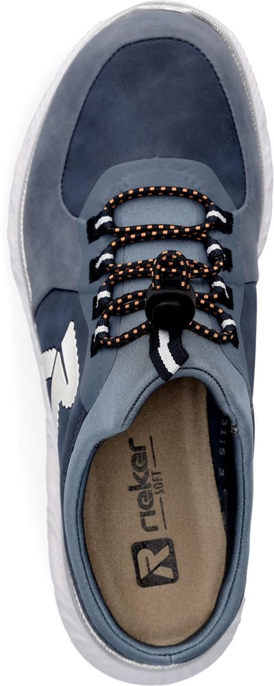Rieker damesklompen lage sportschoenen M6069-10 blauw