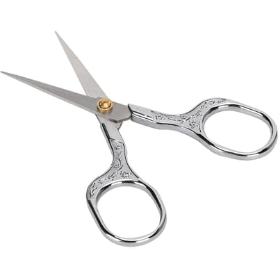 Retro Schaar Vintage Naaischaar voor Borduren Handwerk Naaldwerk Kunstwerk Goud zilver
