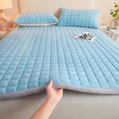 Matras effen kleur tatami studentenslaapzaal huurhuis melkmeel zachte matras dunne matras bedrukt 48x74cm 2pcs