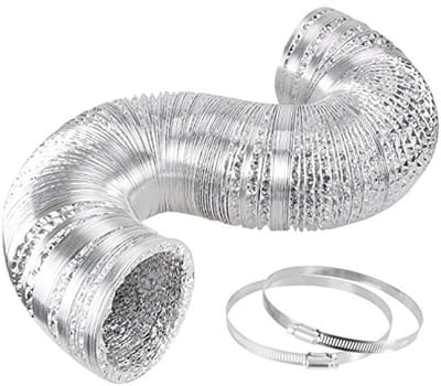 Aluminium Ducting Ventilatie Slang 6 inch met Klemmen voor HVAC