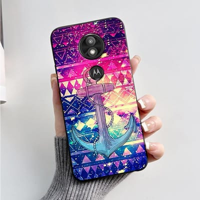 Hoesje Cover Voor Motorola Moto G7 Play Prachtig Hoesje Zachte Siliconen Shell Voor Motorola Moto G7 Power Schattig Cartoon Zwart Hoesje Moto G7 Play