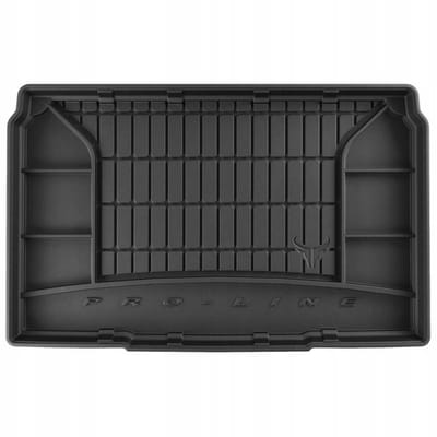 Rubberen kofferbakmat met organizer – Opel Corsa F Hatchback (vanaf 2019, bovenste laadvloer) – TPE – Hoge randen – Anti-slip – Maatwerk
