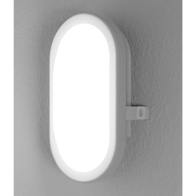 OSRAM LED wandlamp 11W Bulkhead, 4000K, 840 lm, IP54, IK06, schokbestendig, witte polycarbonaat behuizing, stralingshoek 120°, voor kelders en garages