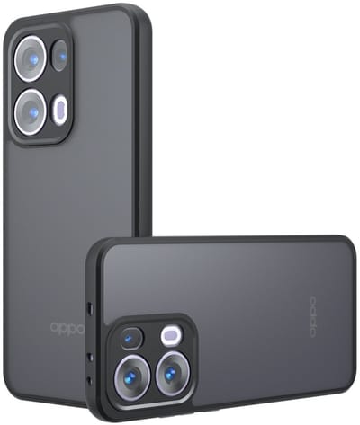 Telestore - Telefoonhoesje geschikt voor de OPPO Reno13 pro 5G - zwart (frosted) - Armor hybrid TPU hoesje - Hard siliconen - back cover voor OPPO Reno 13 pro 5G