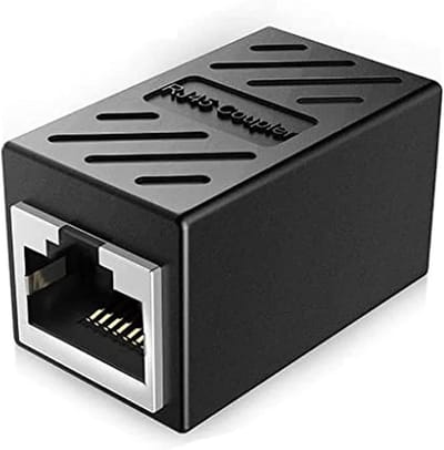 Ethernet Koppeling - LAN Adapter - Netwerk Uitbreiden - Hoge Snelheid - 2 Stuks - Zwart