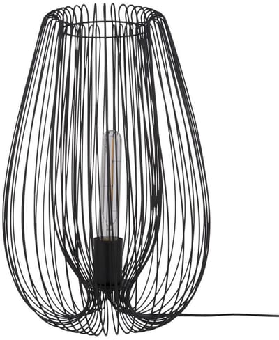 Leitmotiv Lucid Large Lamp - Tafellamp - Ijzer - Ø30 x 45 cm - Zwart