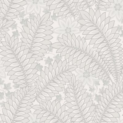 Boråstapeter Vliesbehang 2253 - Treasured - Botanisch Grijs - 53cm x 10.05m