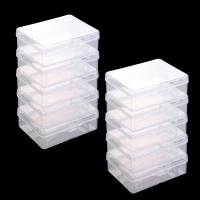 10 Stuks Transparante Speelkaartenboxen - Ideaal voor Organisatie van Kaarten en Kleine Voorwerpen
