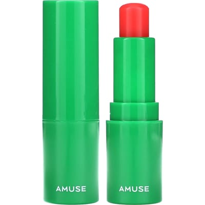 Amuse, Baume à lèvres vert végan, 02 Rose, 0,12 oz (3,5g) green
