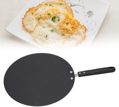 Crêpepan Anti-aanbak - Pannenkoekenpan Bakplaat - Ontbijt Maken - Hoge Rand Ontwerp - Niet gespecificeerd - Zwart