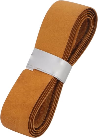 Duurzame en Absorberende Grip Tape voor Tennisrackets, Squash, Badminton en Pickleball, Eenvoudig aan te Brengen in Bruin