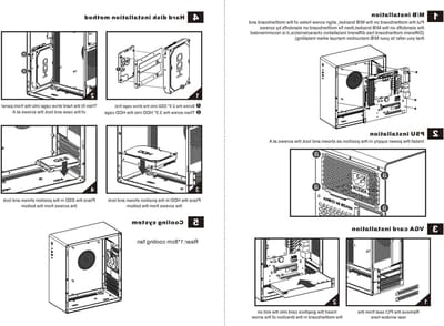 Computer Case - PC Behuizing Mini-Tower - Desktop Bouwen - 0.8MM Dikke Plaat - L330xW145xH290MM - Zwart