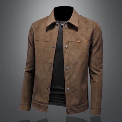 Nieuwe Jas Mannen Lente en Herfst Hoge Kwaliteit Mode Koreaanse Versie Slim Casual Jas M brown