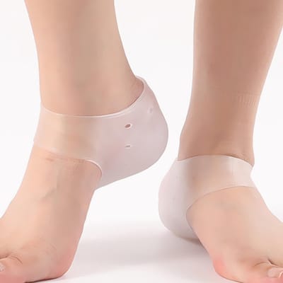 Dailygoods- Inlegzolen Hoogteverhogend - Siliconen Hielverhoger - Versterkers voor Voetbed - Comfortabele Inlegzolen - Geschikt voor Droge Hakken - 7,1 cm Hoogte - Hielverhogers
