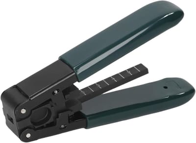 Draadstripper Tang - Kabelsnijder Glasvezelstripper - Nauwkeurig Strippen - Met Nauwkeurige Schaal - 300 Gram - Grijs