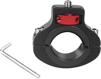 Aluminium Adapter voor Motorcamera - Fietscamera Houder - Clip - Fietshouder - Universele Actiecamera Accessoire - Fietsmontage - Outdoor Opname Gear