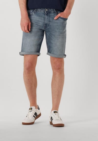 PURE PATH The Miles Slim Fit Denim Shorts Jeans Heren - Broek - Blauw - Maat 30