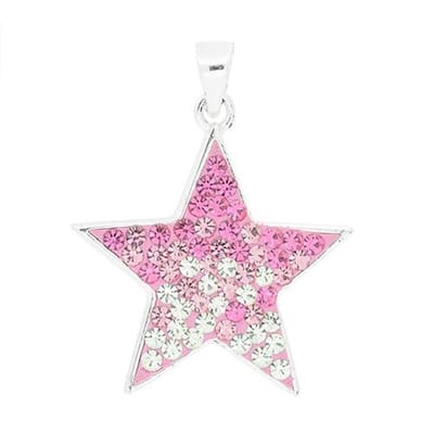 Blinx Jewels Zilveren Hanger Witte Ster Steentjes Zirkonia