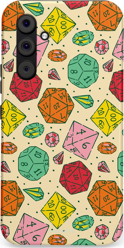 Casetastic Hoesje Geschikt voor Samsung A54 (5G) - Stijlvolle Beschermende Duo-layer Case - D20 Geluksrol