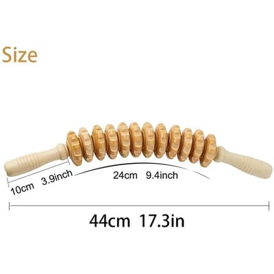 Therapie Roller Massage Tool Handheld Cellulitis Trigger Point Stick Lymfedrainage Anti Cellulitis Spierontspanningsroller beige
