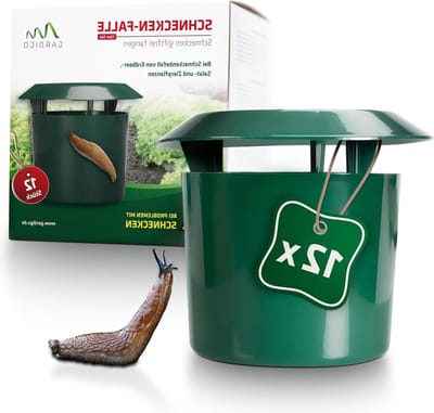 Snail Protection Trap - Set of 12 I Organic Garden Snail Control I Hygienic & Environmentally Friendly Repellent