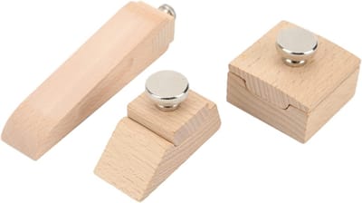 Comfortabele houten schuurblok met handvat voor schuren, polijsten en vormen van hout, 16.3 x 12.1 cm
