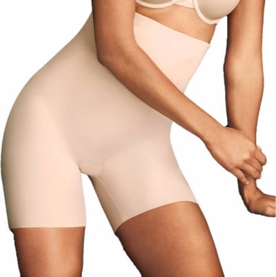 Maidenform Sleek Smoothers Corrigerende High Waist Thigh Slimmer Short - Nude - Maat S