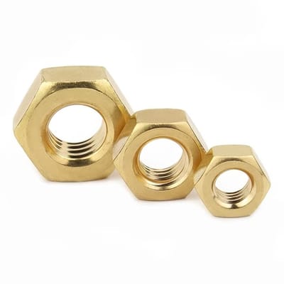 Messing Hexagon Moeren M3 - 100 Stuks - Duurzaam, Corrosiebestendig en Veelzijdig Gebruik