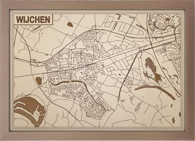Decoratief Beeld - Houten Van Wijchen - Hout - Bekroned - Bruin - 21 X 30 Cm
