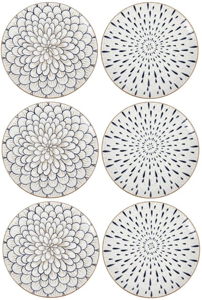 Cookinglife Dinerborden Noria ø 27 cm - 6 stuks