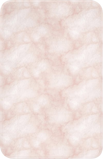 WC mat 40x60 cm - Antislip - Roze - Marmer - Crème - Toiletmat - Vloermat - Douchemat - Toilet tapijt - Toiletmatten