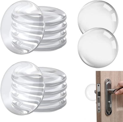 12x Stuks Zelfklevende Deurstoppers Transparant - PU Siliconen Wandbeschermer & Geluidsreductie