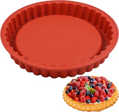 Siliconen Bakvorm voor Fruitcake - 26cm Taartvorm voor Perfecte Cakekorst en Gebak