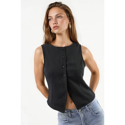 Geknoopte Mouwloze Top