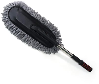 SnelShoppen - Car Duster Brush Ergonomisch Multifunctioneel Verwijderbaar Vouwbaar Auto Poetsdoek voor Auto Onderhoud en Schoonmaak