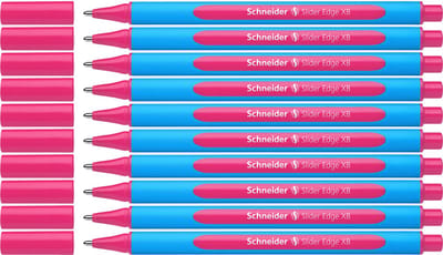 Schneider balpen - Slider Edge - penpunt XB - schrijfkleur roze - 10 stuks - S-152209-10