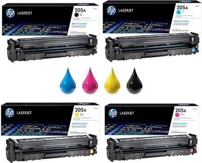 HP 205A - Tonercartridges - Origineel - Standaard Capaciteit - Zwart/Cyaan/Magenta/Geel