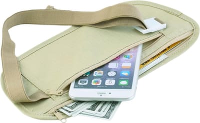 Moneybelt Reisportemonnee Heuptasje – Beige