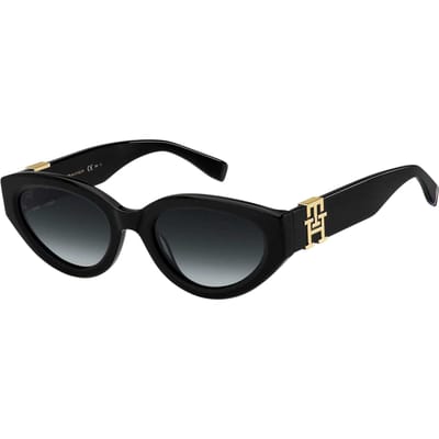 Tommy Hilfiger Vrouwen/Dames Ovale Zonnebril (Zwart)