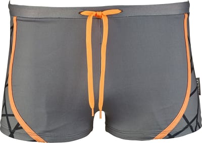 BECO tangram zwemboxer - grijs/oranje - maat 4