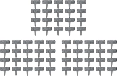 Tuinrand Imitatie Steen - Bloemperk Schutting - Tuin Afscheiden - Realistische Textuur - 60 Stuks - Zoals Afgebeeld