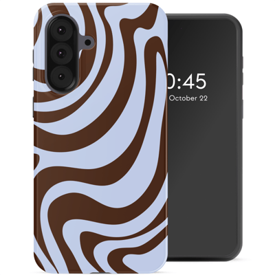 Selencia Hoesje - Geschikt voor Samsung Galaxy A37 (5G) - Backcover - Dream Swirl Chocolate