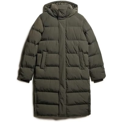 Superdry Hooded Longline Puffer Winterjas Heren - Maat S
