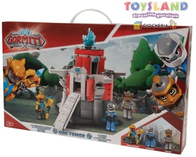 Giochi Preziosi Gormiti - Tower Building Set With Mini Character Included, The Tower Of Elements GRB02000