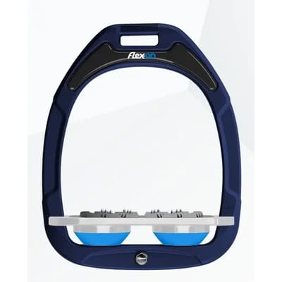 Ultra Grip Plat Stijgbeugels Marine/Grijs/Blauw Flex-On Green Composite