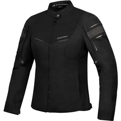 Ixon Wilana Zwart Wit Waterdichte Dames Textiele Motorjas - Jas