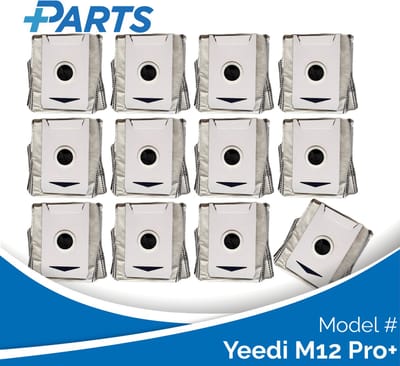 Yeedi M12 Pro+ Stofzakken (12 Stuks, Plus.Parts® alternatief voor DDB030031)