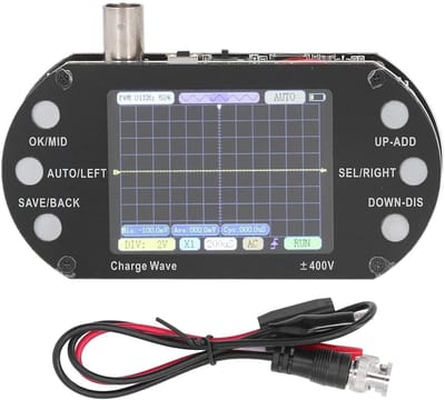 Mini Oscilloscoop met 2.5MHz Sampling Rate, 500KHz Bandbreedte en 2.4 Inch TFT Scherm voor Nauwkeurige Metingen